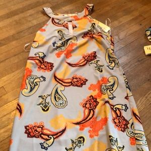 Grey halter dress NWT